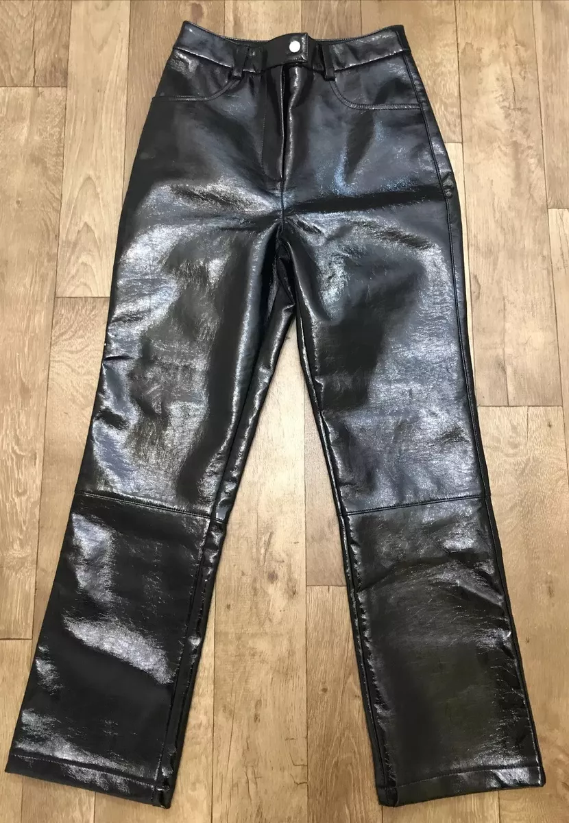Wet look top trousers topshop