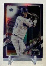 2021 Topps Chrome NPB Purple Refractor Yasutaka Tobashira #183 SN /299