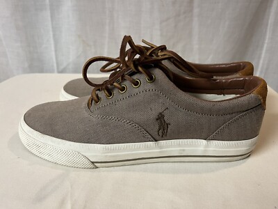 Polo Ralph Lauren Vaughn Dark Khaki Chambray Herringbone Men 