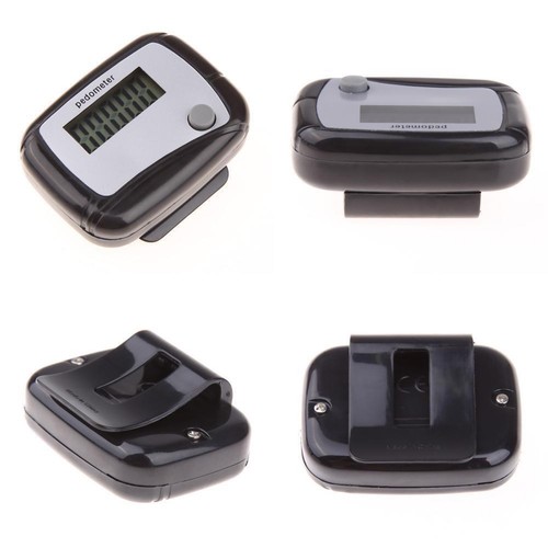 LCD Digital Step Pedometer Walking Calorie Counter Distance Clip Belt New K4J6 - Bild 4 von 24