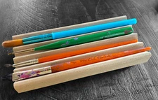2 paint brush rests - made of solid poplar wood - proudly made in the USA