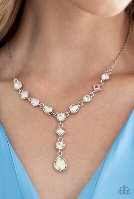 Paparazzi ~ Forget the Crown   Iridescent Necklace   Life of the Party BNWT