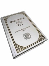 Santa Biblia Católica 1991 Edición Confort Legión Americana Blanco/Dorado, Muy Limpio