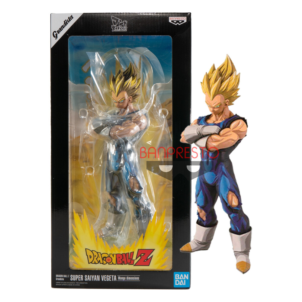 Banpresto grandista DragonBall Z Vegeta Super Saiyan Manga dimensions 2D figure
