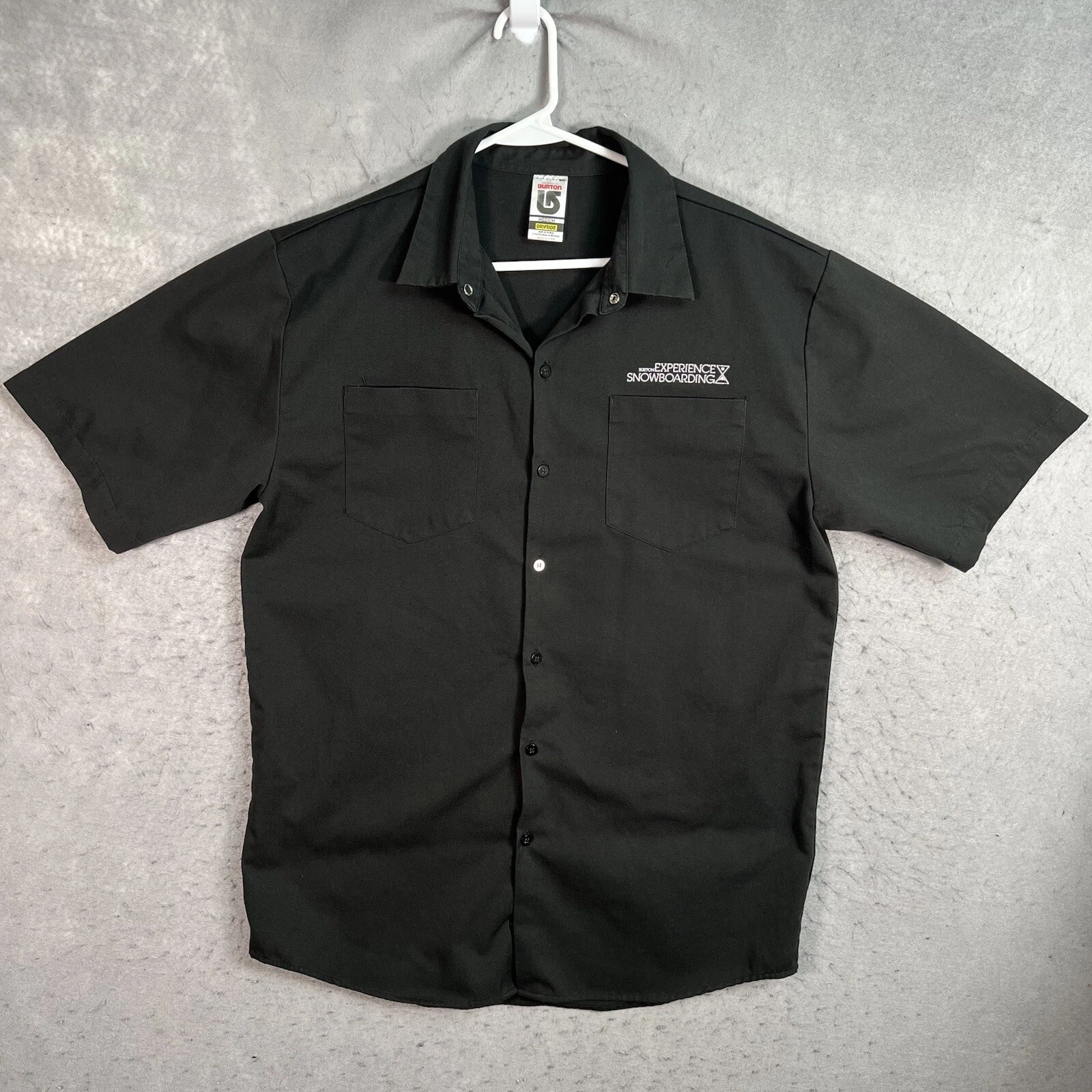 burton dryride experience snowboarding workwear button shirt