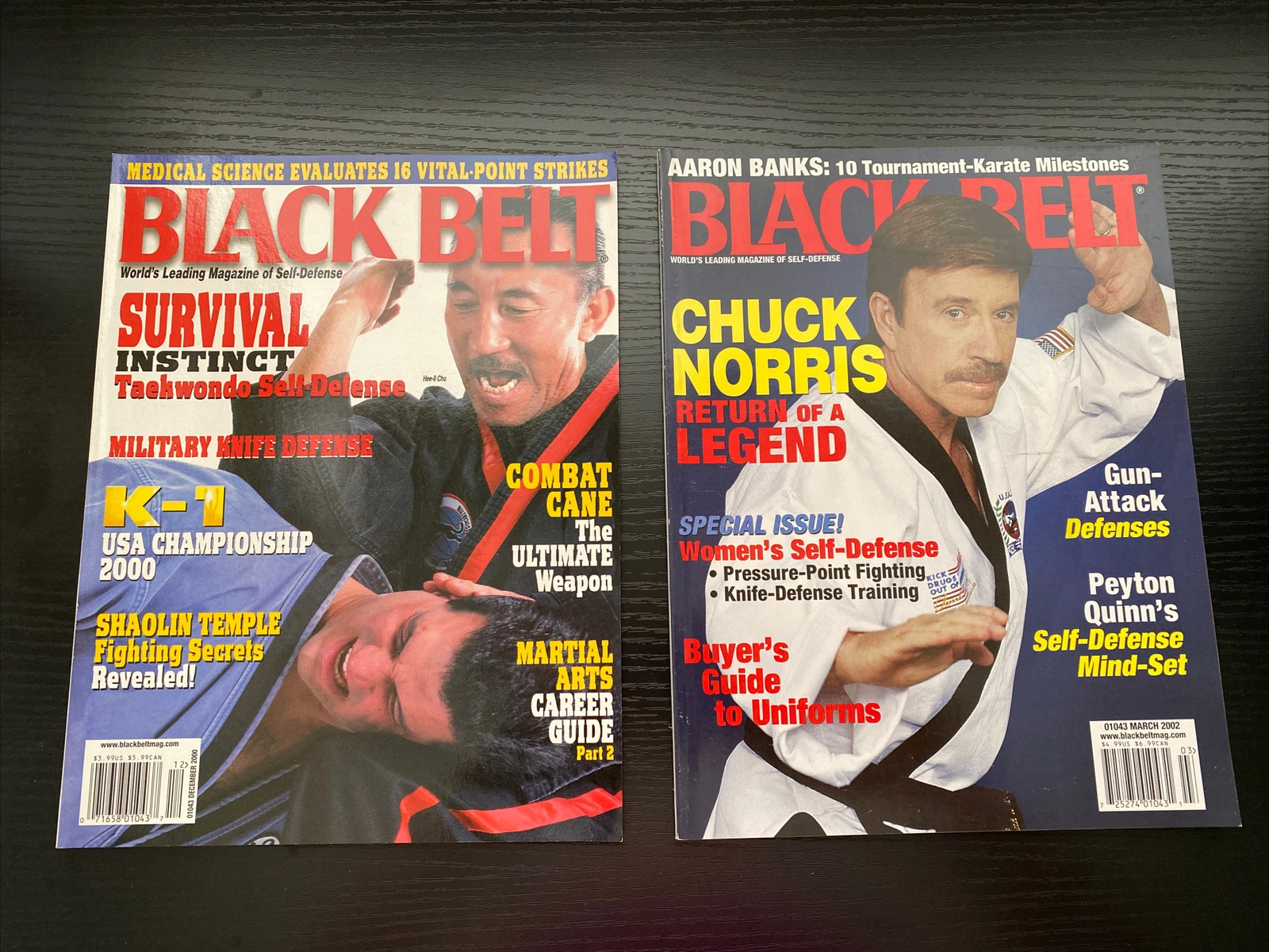 3 02 BLACK BELT MAGAZINE AARON BANKS CHUCK NORRIS KARATE KUNG FU MARTIAL ARTS