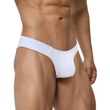 Men's Underwear Bikini Briefs with Bulge Enhancing Pouch Low Waist Provocative