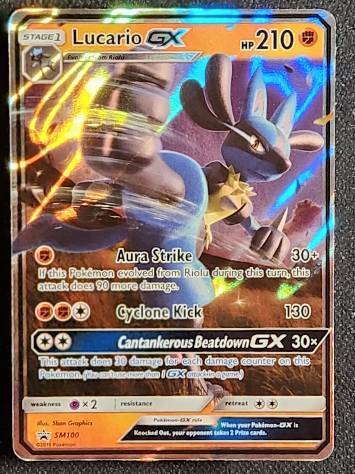 carta pokémon lucario gx hp 210 5m100 2018 - Comprar Cartas Colecionáveis  antigas no todocoleccion