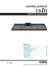 Service manual for Yamaha CS-1 D