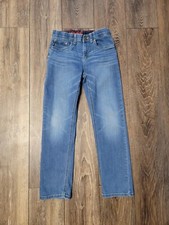 Levi's 514 Adjustable Elastic Waist Blue Jeans Stretch Boy  s Size 12 Reg