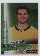 2023 Upper Deck Synergy Rookie Journey Draft Green 248/399 Egor Afanasyev 0d18