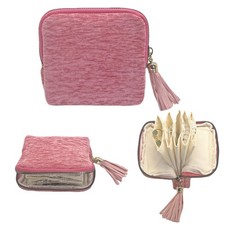 Small Travel Jewelry Case - Jewelry Travel Organizer Bag with Tassel Zipper f...