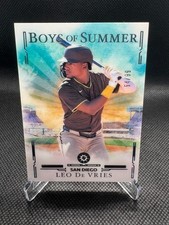 Leo De Vries 2025 Panini Boys Of Summer Blue Parallel /99 San Diego Padres