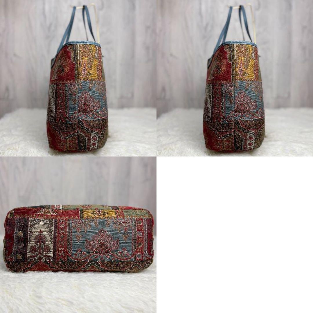 ETRO Oriental Patchwork Design Reversible Tote ba… - image 5