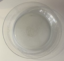 Vintage Fire King 9.75"  Philbe Clear Blue Glass Pie Plate Baking  VG CONDITION