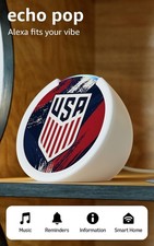 Amazon Echo Pop newest model Officially Licensed USA White