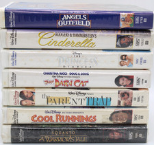Lot of 7 Disney VHS Kids/Childrens Movies Clamshell Cases Live Action Movies