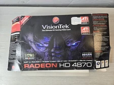 NEW Vintage VisionTek Radeon  HD 4870 Graphics Card See Photos Description