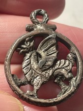 Vintage Pewter Dragon Pendant