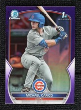 2023 Bowman Draft Chrome Purple Refractor 177/250 Michael Carico #BDC-170 0lj0