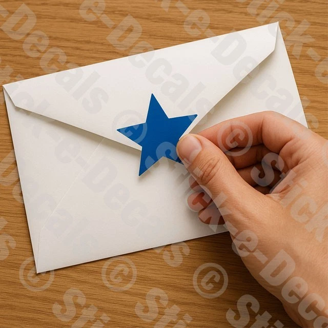 PEGATINAS ESTRELLAS Elige Color y Tamaño Permanente Exterior Brillante Vinilo Calcomanías ENVÍO GRATUITO Foto 3 de 4