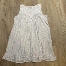 Eileen West Nightgown Womens M Pink Floral Cottagecore Retro Lace Femme Cotton