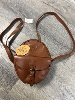 Rare Vintage IL BISONTE  Brown Leather Backpack