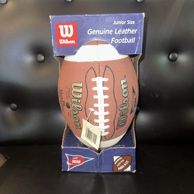 Wilson NCAA 1001 Football Genuine Leather  Junior Size Ages 9-12