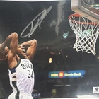 Giannis Antetokounmpo Milwaukee Bucks Original Signed Photo Global Authentics