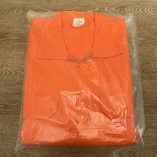 Men's XXL Long-Sleeve Orange Cotton Jumpsuit/Coveralls Costume ISP 1600