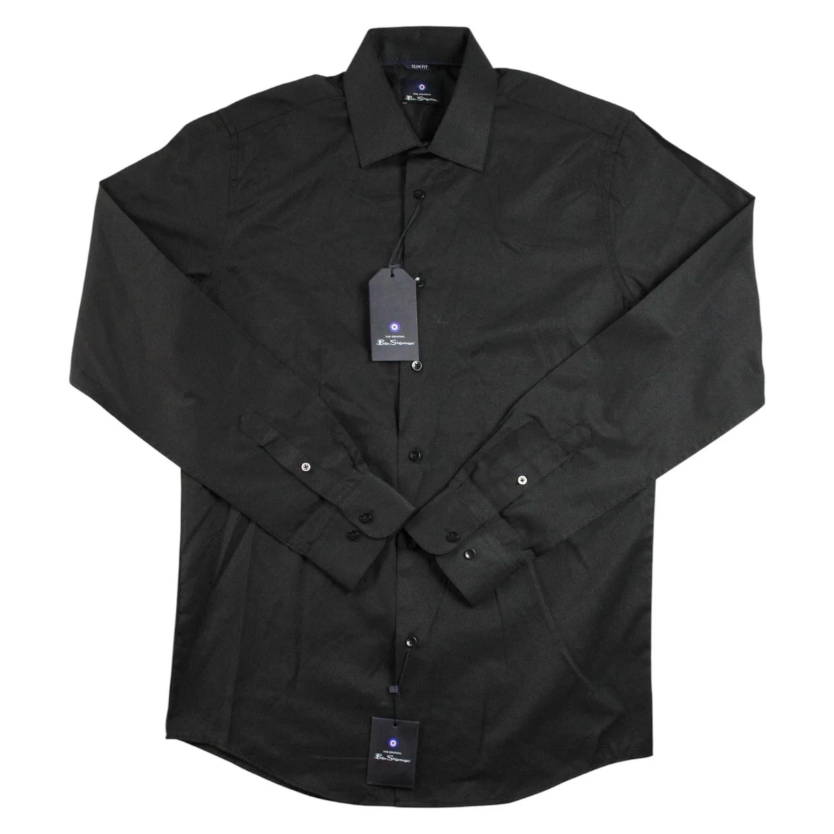green emerald velvet dress Ben Shirt Slim Fit - Black main image 0