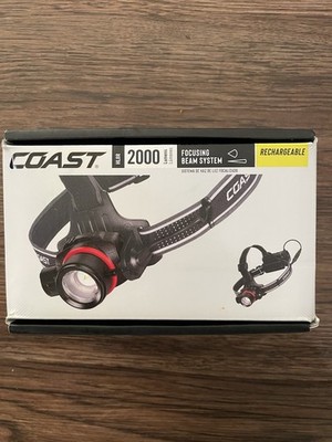 COAST  HL8R 800 Lumen Rechargeable PURE BEAM  Focusing LED Headlamp, Black