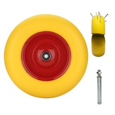 Schubkarrenrad Vollgummi Rad pannensicher Schubkarrenreifen Achse 4.80/4 4.00-8
