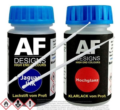 Für  Jaguar JHK Caesium Blue Perl Lackstift Klarlack Lacktupfer Autolack Set