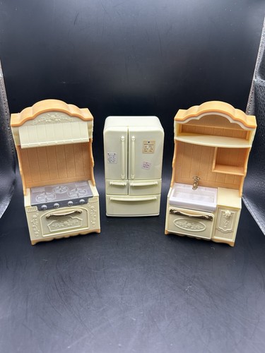 Muebles vintage para casa de muñecas Calico Critters de época