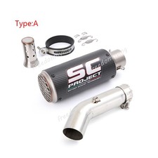 For Suzuki Gsxr600 Gsxr750 2011-2026 Mid Exhaust Pipe Carbon Muffler Tip Slip On