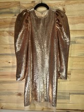 Ulla Johnson Rose Gold Neptune Sequin Dress Size 4. Worn Once. Great Condition