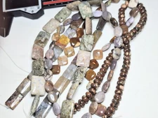 Gemstone Beads 5 Strands At 14 Inches Each
