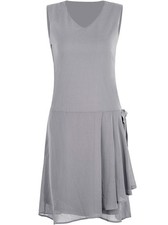 Vijiv Womens 1920s Inspired Flapper Dress High Tea Drape with Bow Fashion Roa...