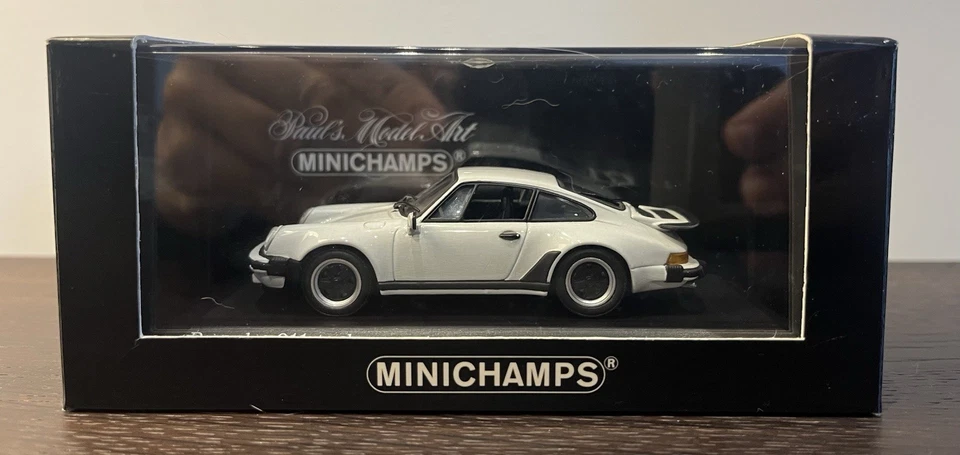Porsche 911 Turbo 1 43 930 Minichamps Gran Prix White! Original 1977 - Immagine 4 di 4