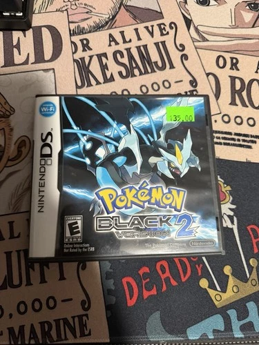 Pokemon Black 2 Nintendo DS Cartridge + Game Box - Tested and Working
