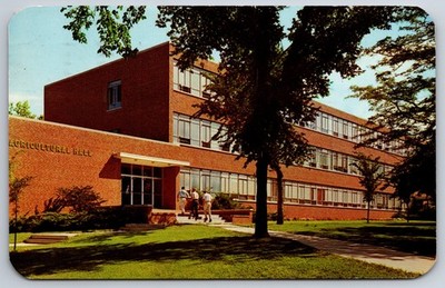 Brookings~South Dakota State College~Students Ascend Steps To Agricultural Hall 