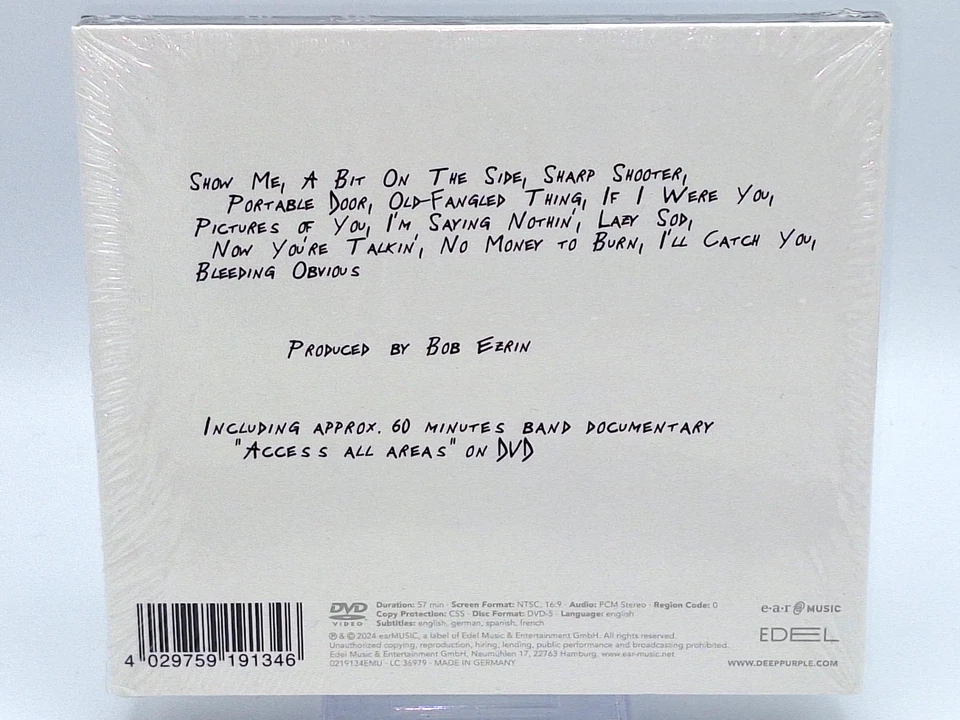 Deep Purple Limited Edition incl. DVD - Musik CD 2024 - Neu & Originalverpackt - Bild 3 von 3