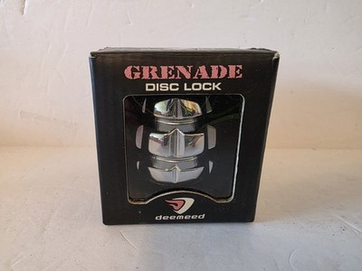 Deemeed Chrome Grenade Motorcycle Brake Disc Lock Rotor New Old Stock 