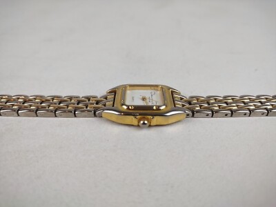 Vintage Oscar de la Renta Parfums Womens Watch 22mm Two Tone New Battery 7.5\