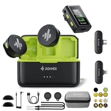 Donner VPM-20 Wireless Lavalier Microphone With Charging Box | Phone Version