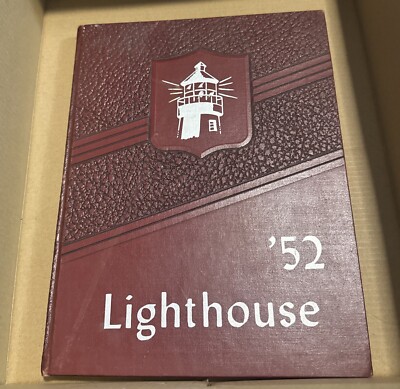 Vintage 1952 San Diego Union Academy Yearbook Red Leather Bound Book