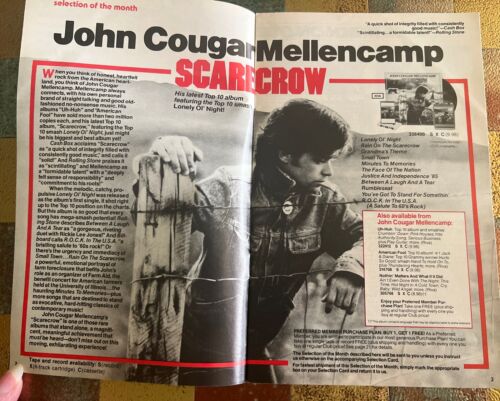 1985 COLUMBIA RECORD TAPE CLUB MAGAZINE John Cougar Mellencamp MUSIC Madonna Pri - Picture 2 of 17