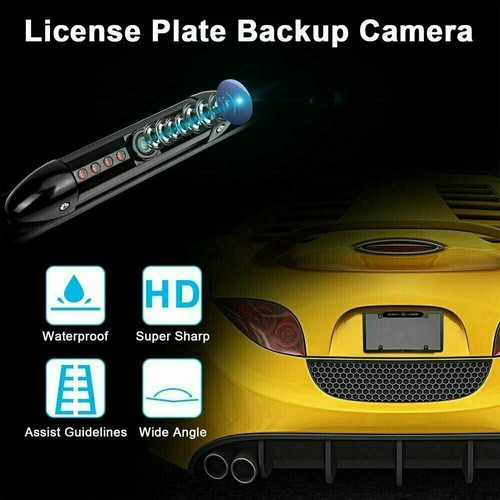 4.3" Car Rear View Monitor + Backup License Plate Frame Camera Reversing Nissan - Picture 9 of 11