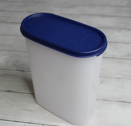 Tupperware Modular Mates oval Größe 4 Vorratsbehälter blau Deckeldichtung - Bild 3 von 4